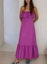 SUNSET SILK DRESS