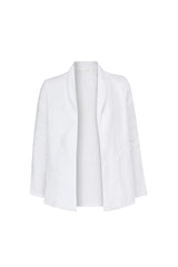 ALEXA LINEN JACKET WHITE