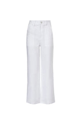 WIDE LEG WORKERS PANTS WHITE