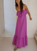 SUNSET SILK DRESS