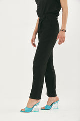 ALEX LONG BLACK LINEN PANTS