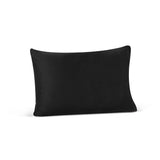 SILK & GLOW BLACK PILLOWCASE - BLACK - ציפה משי לכרית