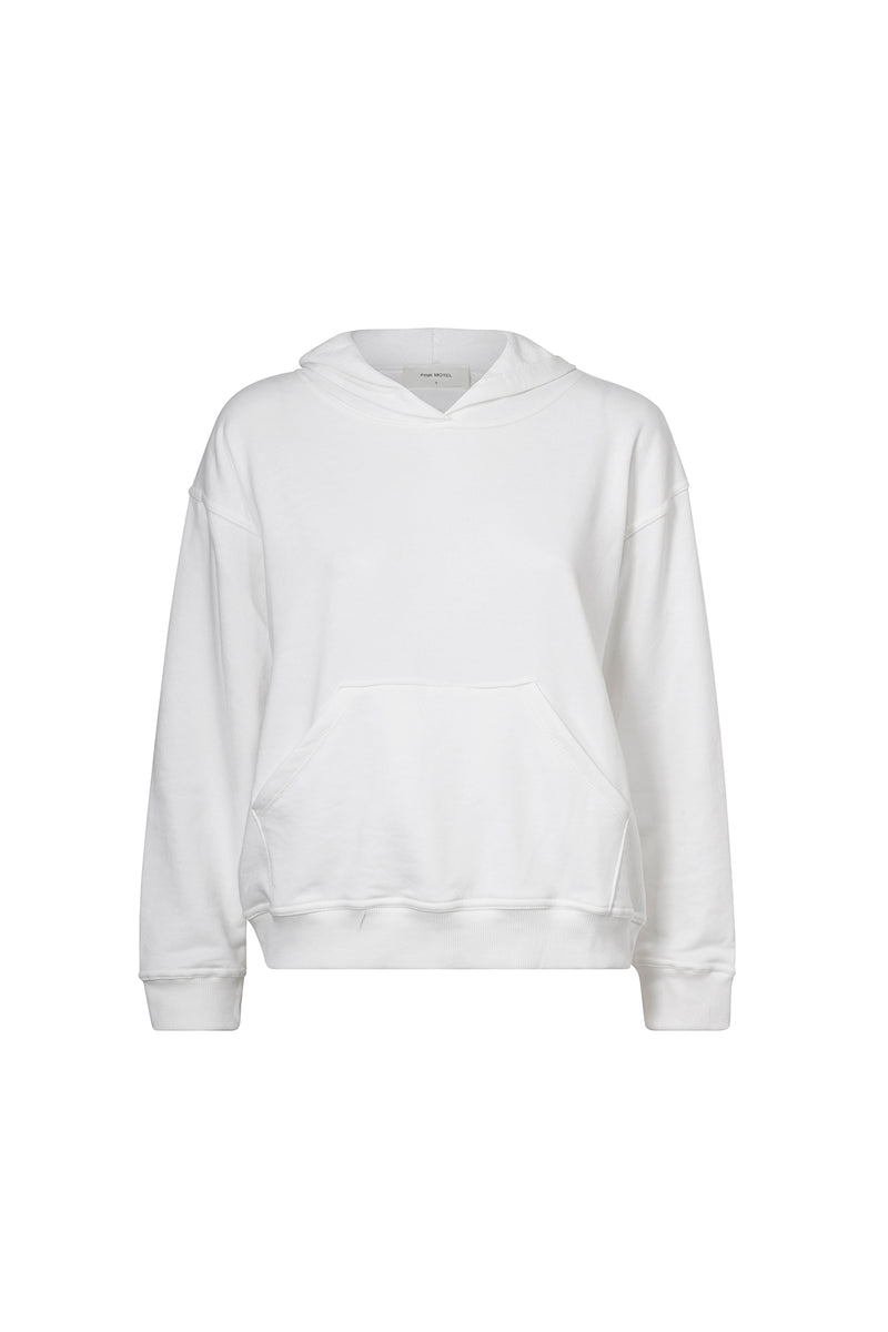 LUNA RELAXED COTTON HOODIE CREAM