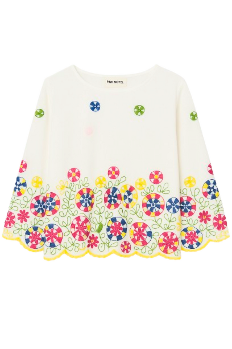 COTTON VOLIE WITH FLOWERS