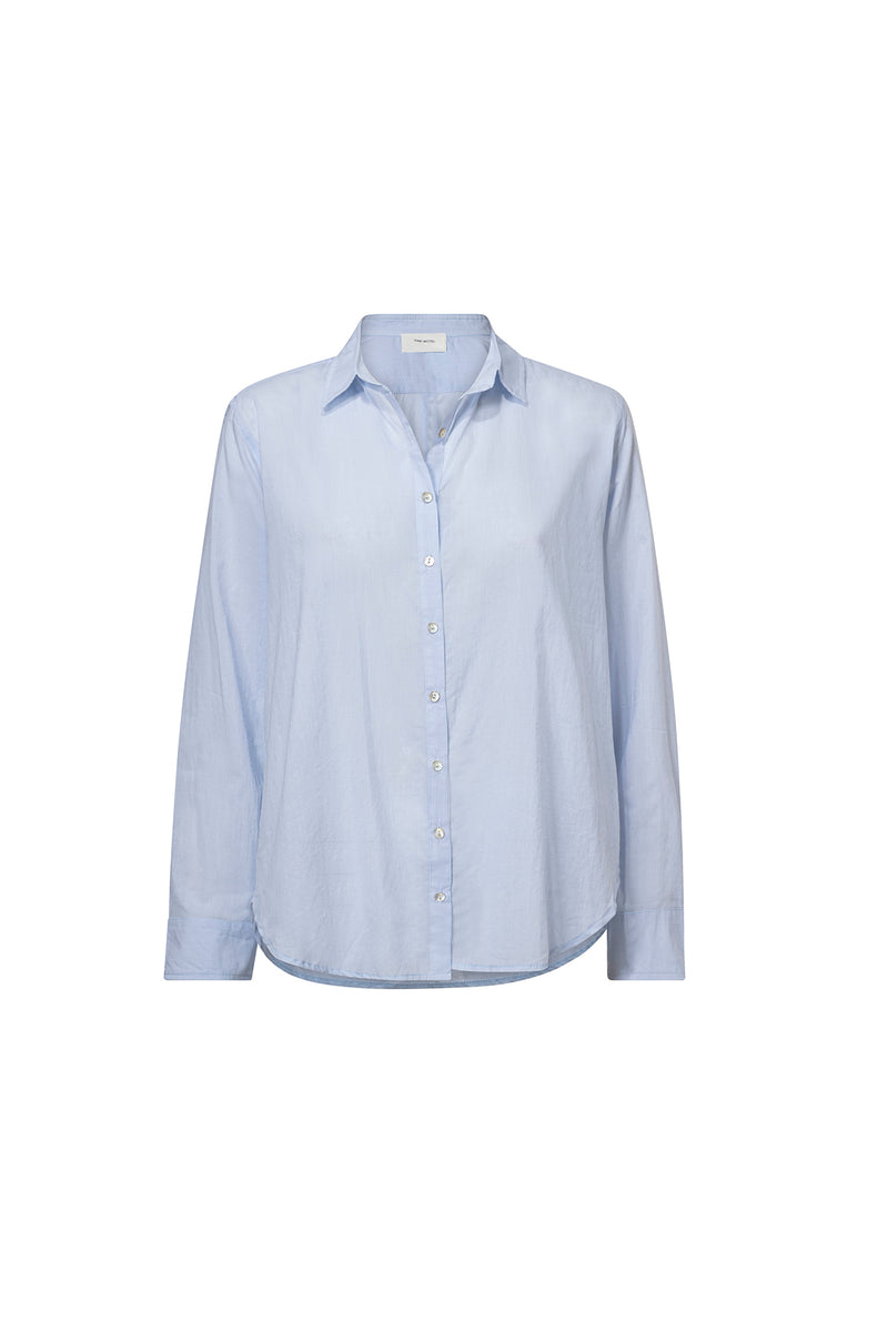 LIZZY -  BUTTON DOWN SHIRT - 100% COTTON - LIGHT BLUE