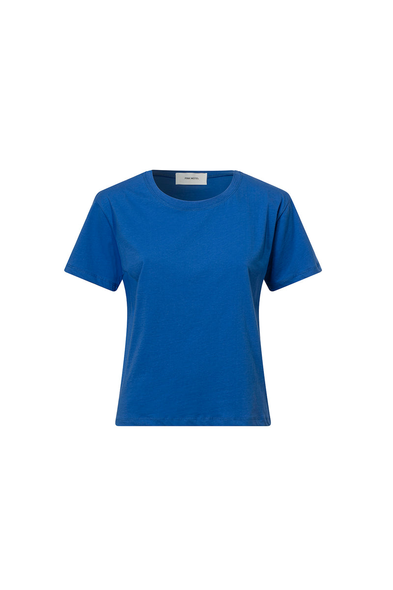 LILI SHORT SLEEVES CREW NECK T- SHIRT - FRESH BLUE