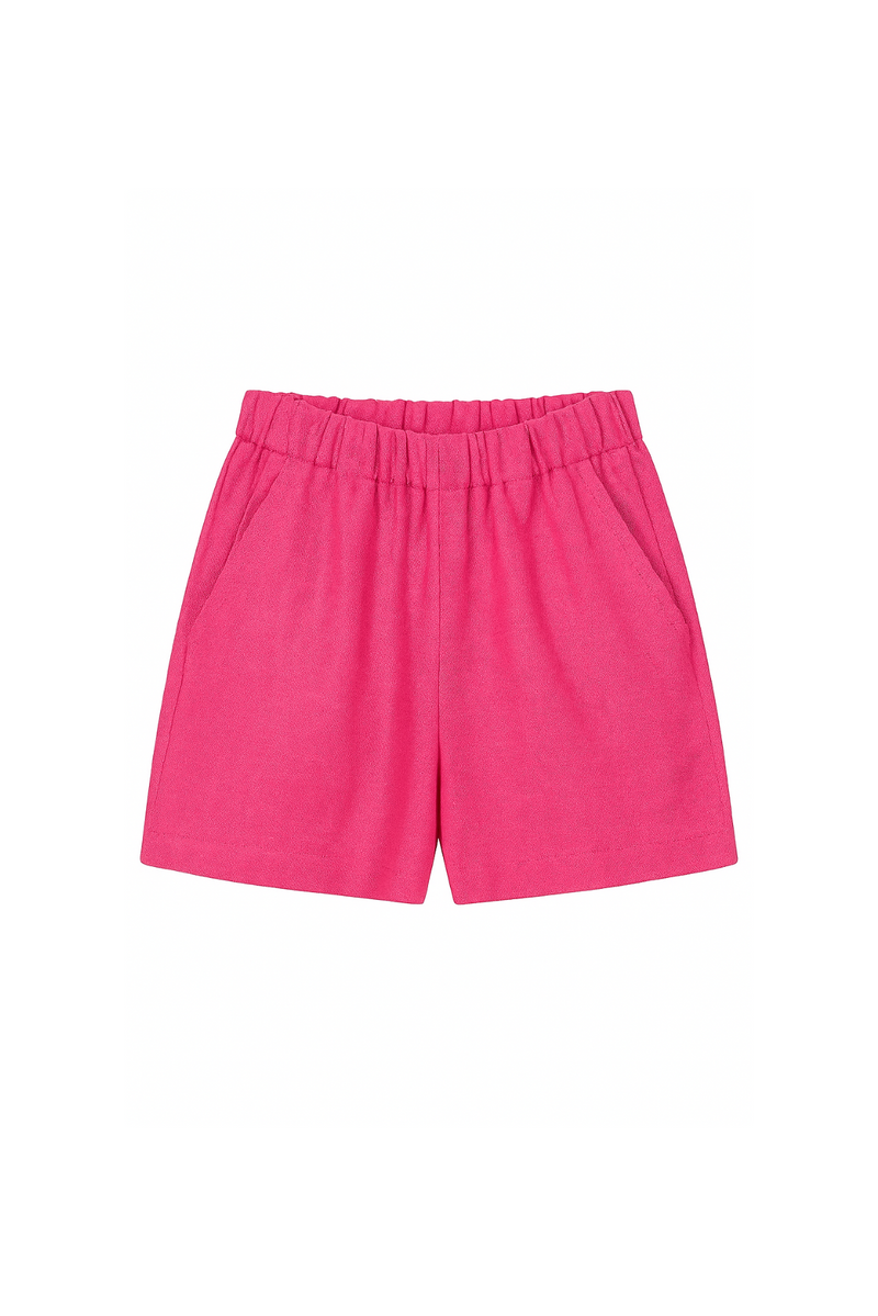 LEORA SHORTS IN FUSHIA