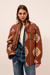 ARIZONA LOVE - QUILTED SHIRT JACKET NAVAJO