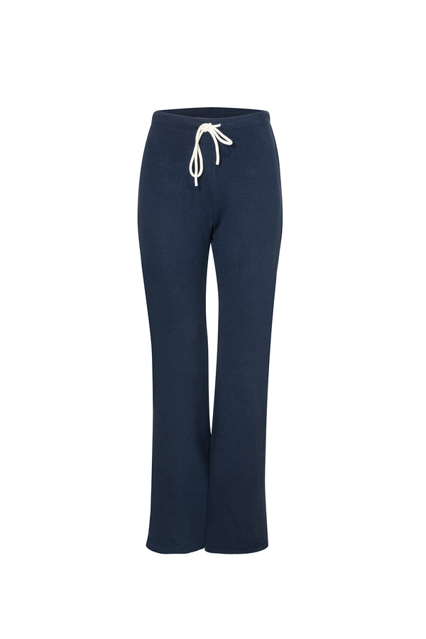 LUNA RELAXED FLARED TRACK PANTS TRUE BLUE