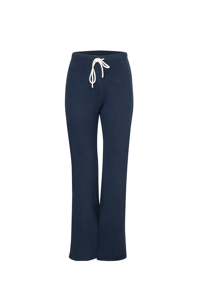 LUNA RELAXED FLARED TRACK PANTS TRUE BLUE