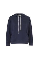 LUNA RELAXED COTTON HOODIE NAVY