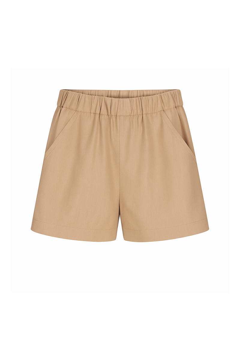 LINEN SHORTS IN DUNE