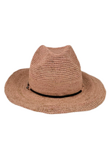 ELYA LEATHER HAT PINK