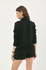 MILLA BLACK LINEN JACKET