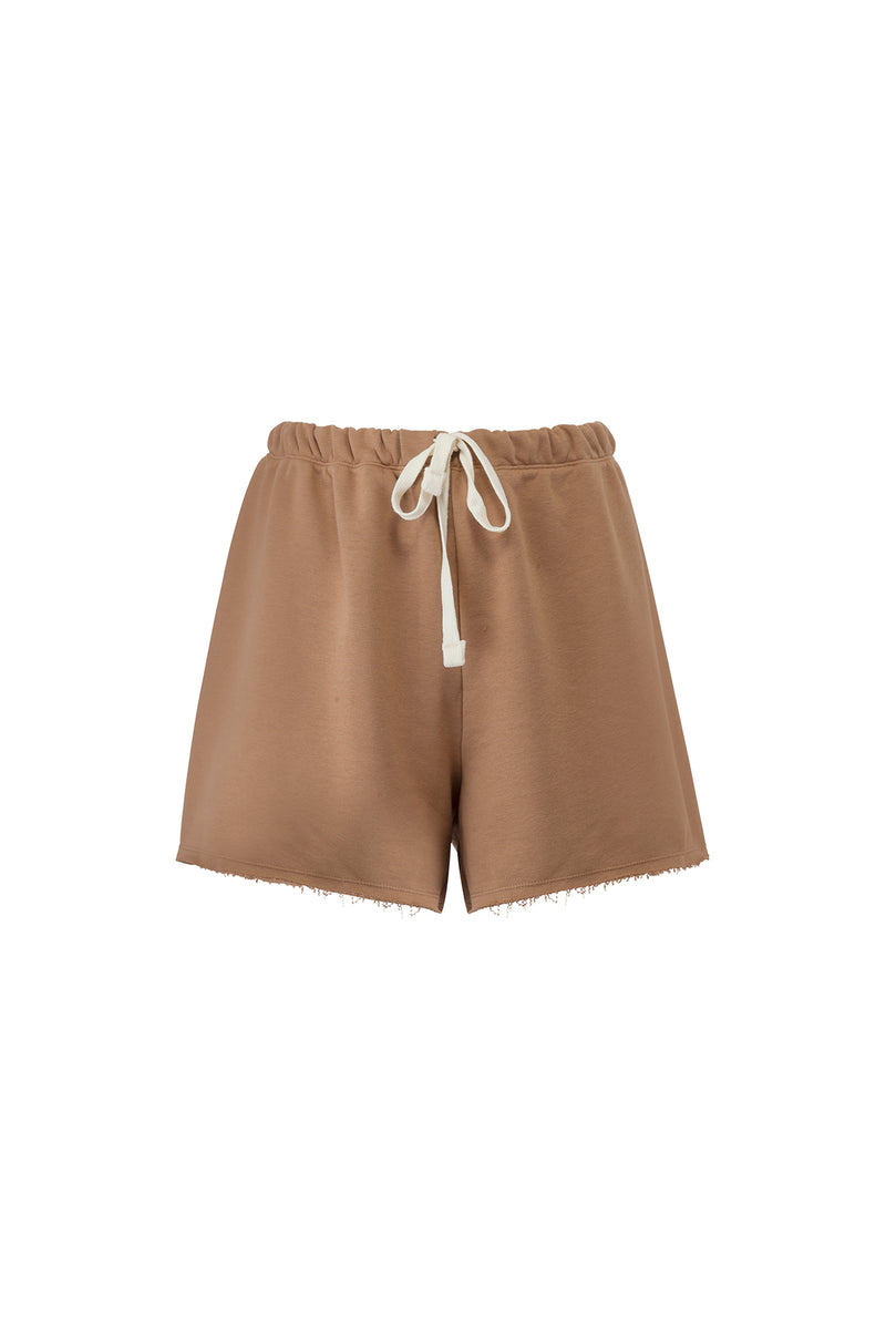 LUNA RELAXED FIT SHORTS NUDE
