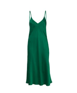 EMERALD SLIP SILK DRESS