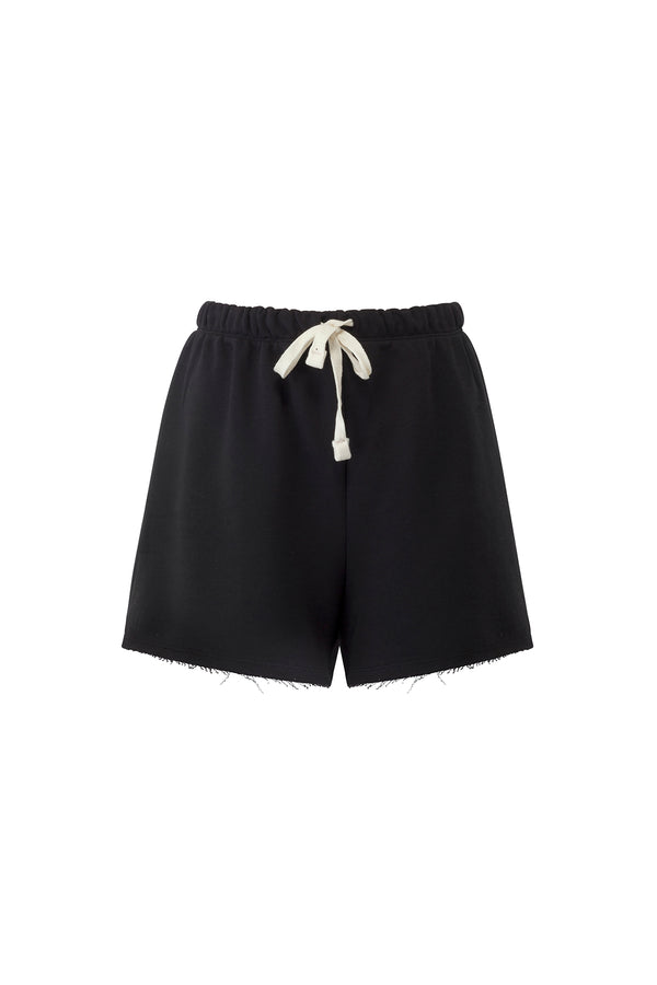 LUNA RELAXED FIT SHORTS BLACK
